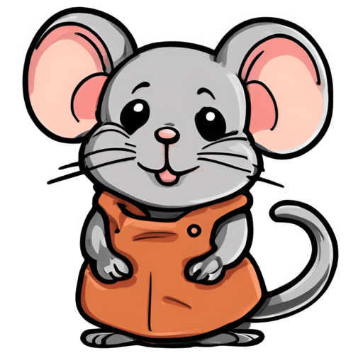 Illustration of a cute mouse.